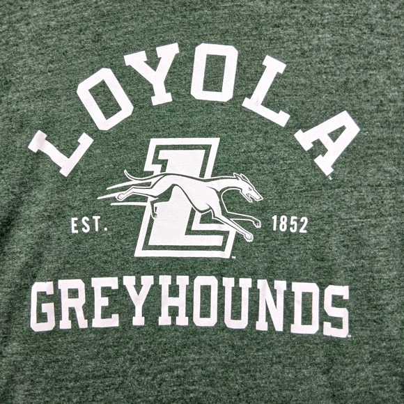 Champion Shirt Mens L Green Loyola Greyhounds University Athletic Graphic Tee - Picture 5 of 8